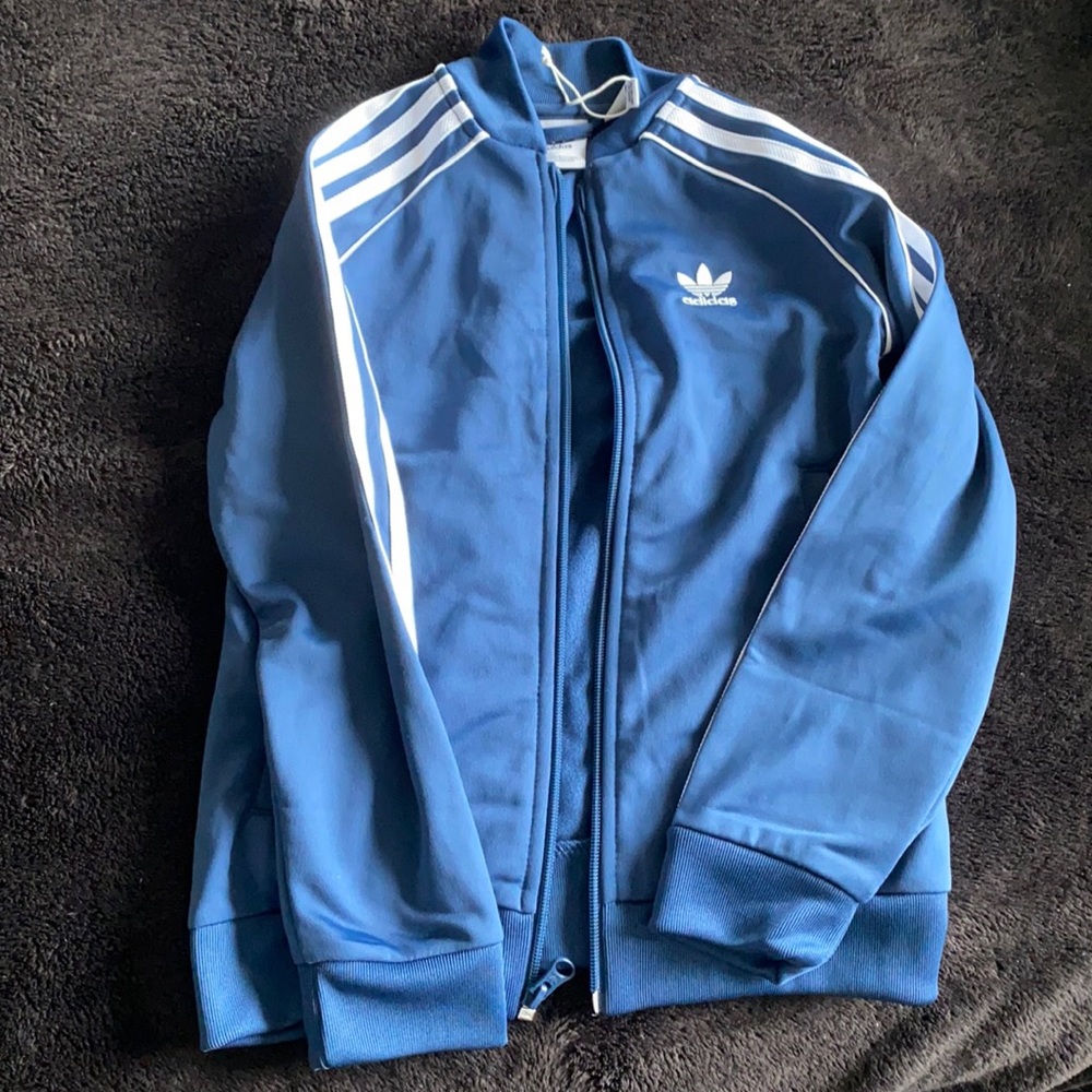 Boys Adidas Track Jacket Size 7-8 youth